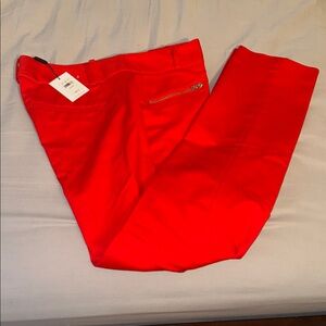 Calvin Klein Red Women's Straight Leg Pants